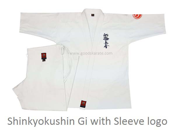 Shinkyokushin Gi with Sleeve logo